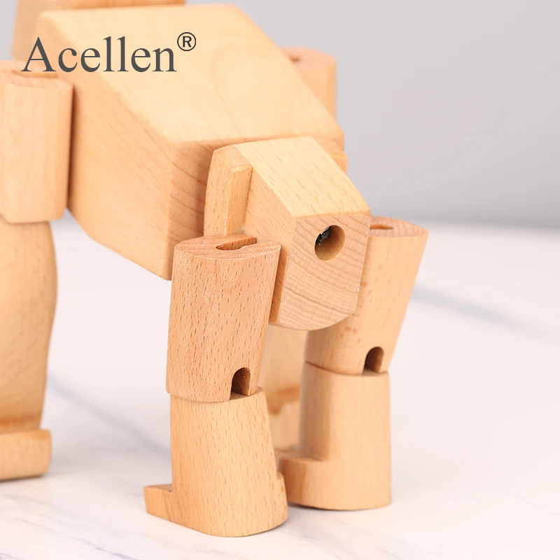 Деревянная фигурка обезьянки орангутан детская комната спальня гостиная