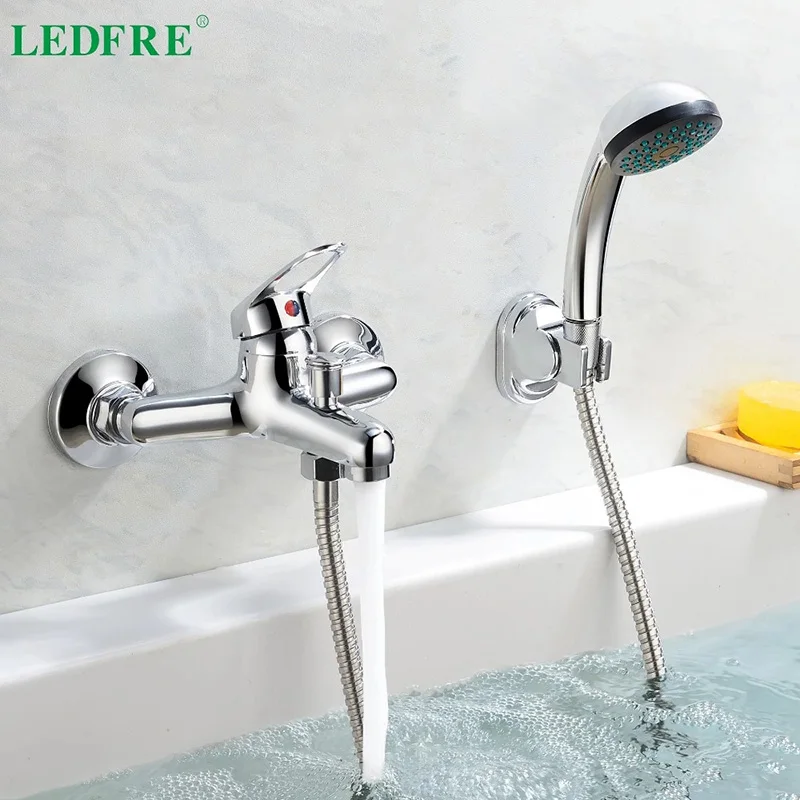 Смеситель LEDFRE LF56C120 с одной ручкой для ванной комнаты горячей и холодной