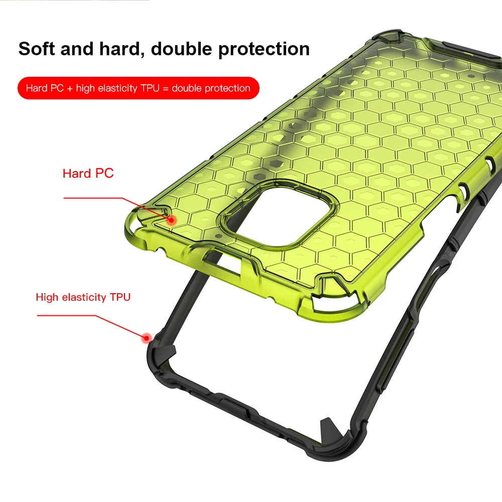 KEYSION Shockproof Case for Redmi Note 9S 9 Pro 8 Pro 9A 9C 8T 7 K20 Phone Cover for Xiaomi Mi 10T Pro A3 POCO X3 NFC F2 Pro M3
