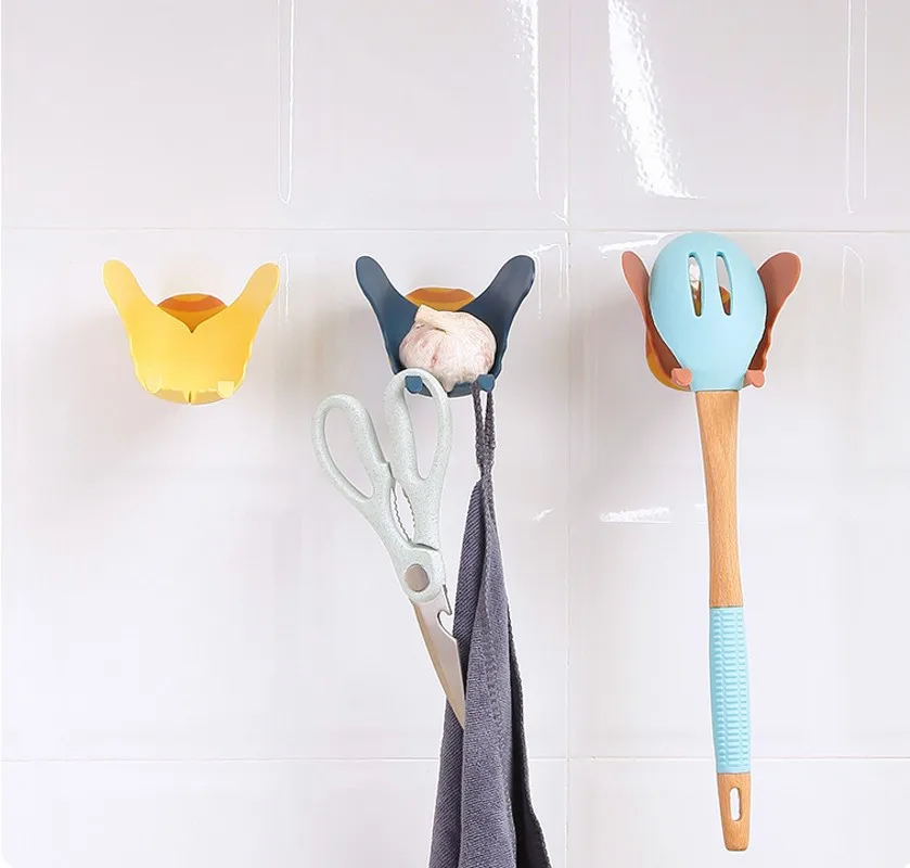 

Butterfly Shape Storage Rack Wall Shelf Multifunctional Storage Rack Soap Holder Bathroom Kitchen Wall Storage Rack Holder Shelf