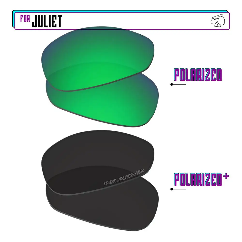 

Ezrelease поляризованные Сменные линзы для солнцезащитных очков Oakley Juliet-черный P Plus-зеленый P