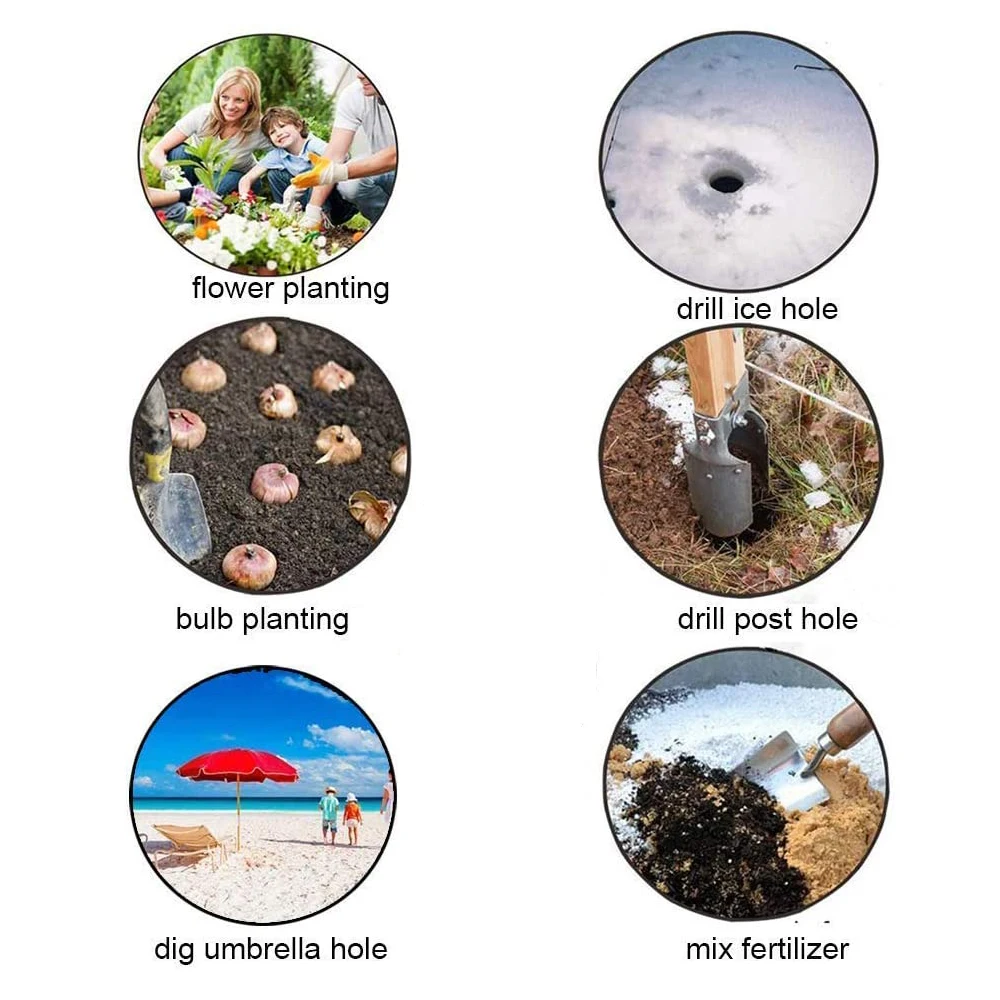 Садовый Бур спиральный спиральное сверло из углеродистой стали с шестигранным