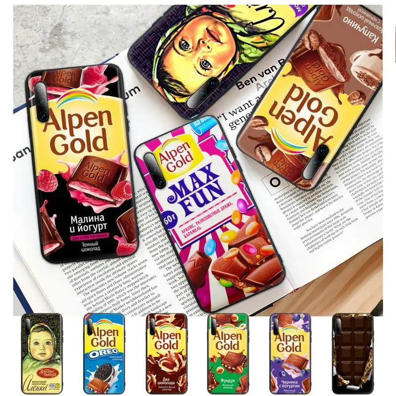 

Alpen Gold Chocolate Black Rubber Mobile Phone Cover For Samsung A51 A71 A50 A21 A20 A20E A31 A30 A40 A70 A01 A10 A11 A30S Case