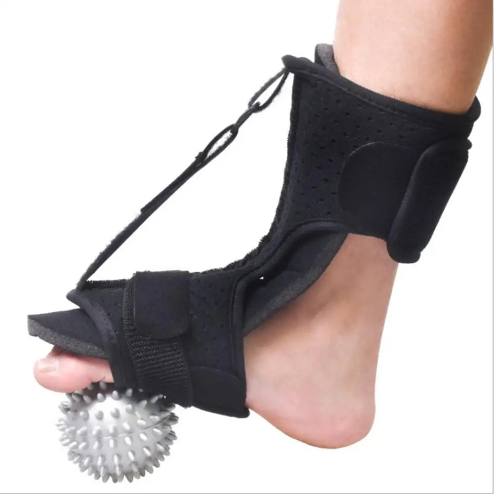 

Adjustable Foot Orthosis Plantar Fasciitis Dorsal Splint Brace Stabilizer Pain Relief Bone Care Support with Massage Ball