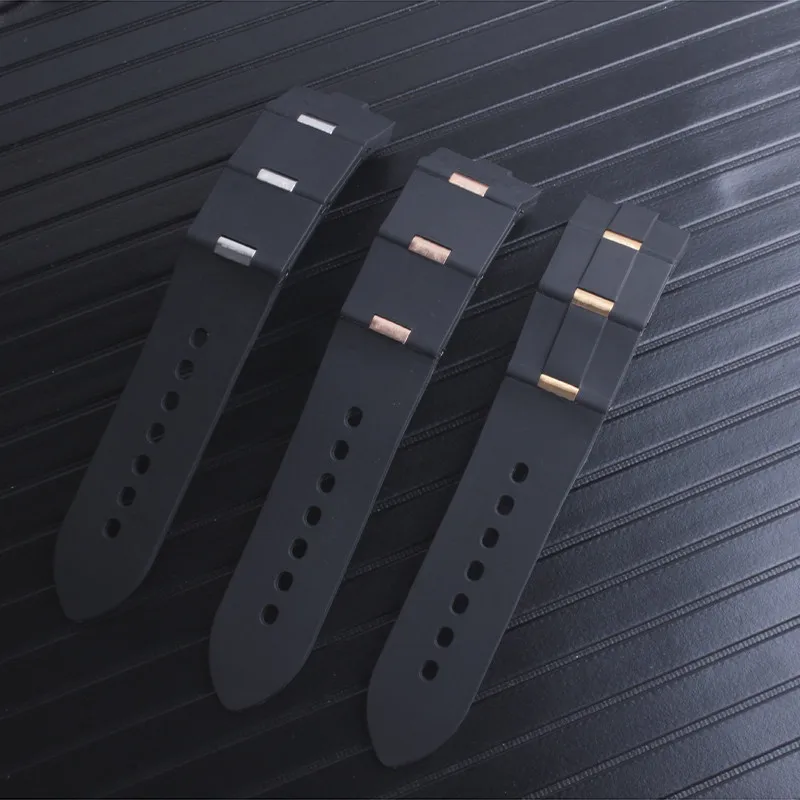 Watchband Man Rubber Replacement Watch Band Strap For Diagono 22x8mm 24mm x 8mm