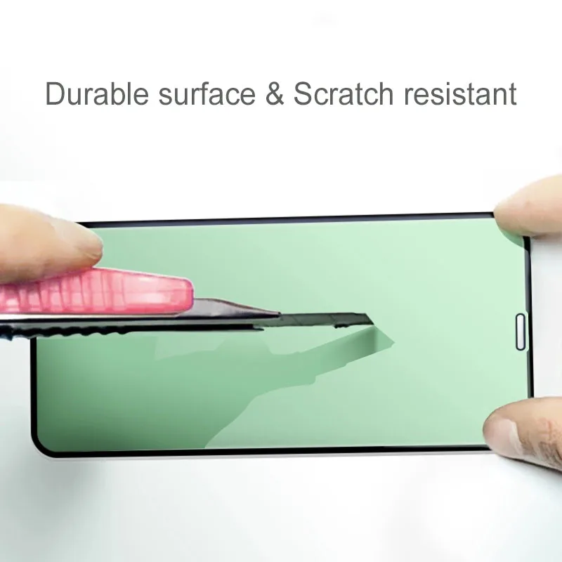 

5Pcs Protective Green Light Anti Blue Ray Tempered Glass Screen Protector For 11 Pro Max X XS Max XR 7 8 Plus Film