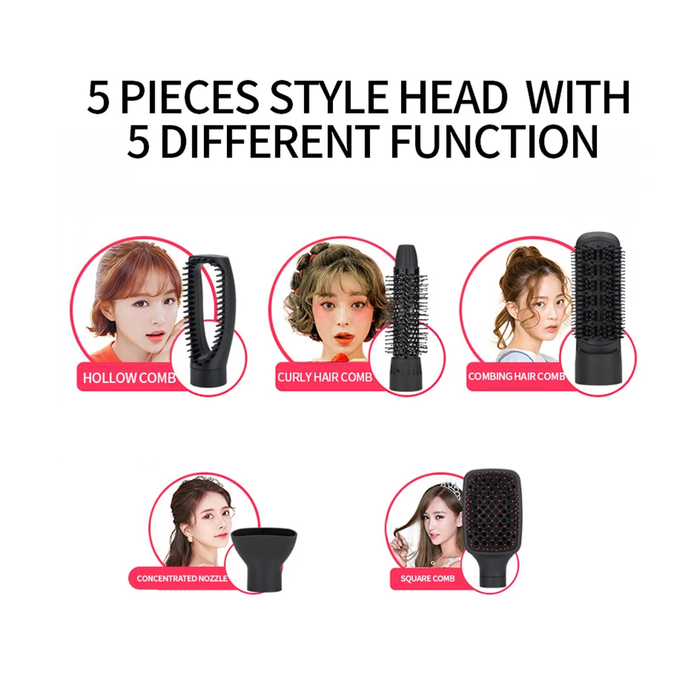 5 в 1 выпрямитель для волос с отрицательными ионами щетка завивки уменьшает