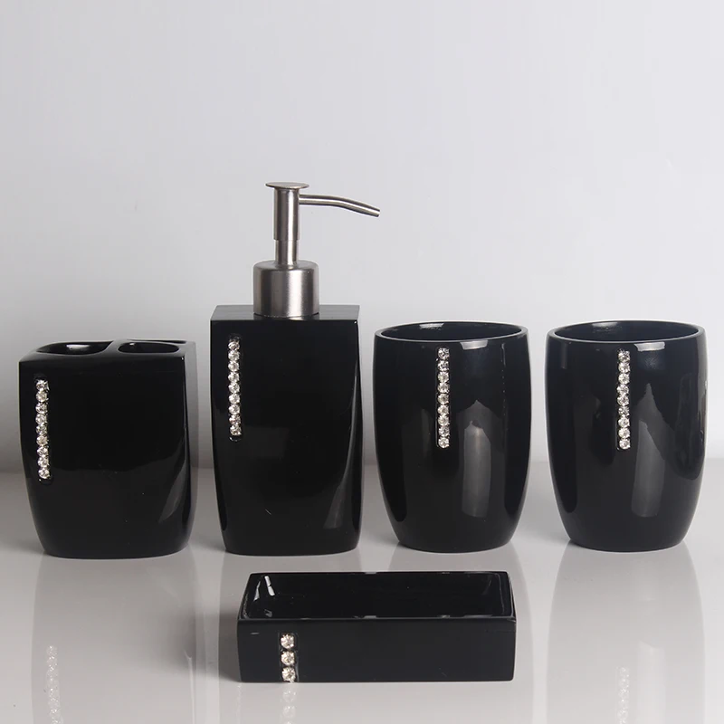 5 шт. прямой маркетинг современная ванная комната креативный Европейский умывальник аксессуары для ванной набор держатель зубных щеток для ванной набор