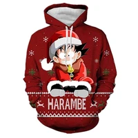 spring new mens and womens hoodie 3d printing animation fashion childrens cartoon pullover sweatshirt casual caot