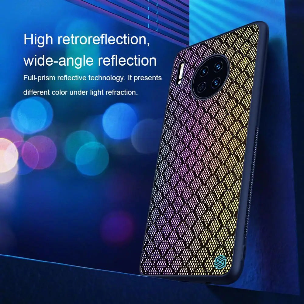 Чехол NILLKIN для Huawei Mate 30 Pro мерцающий чехол задняя крышка Nilkin светоотражающий