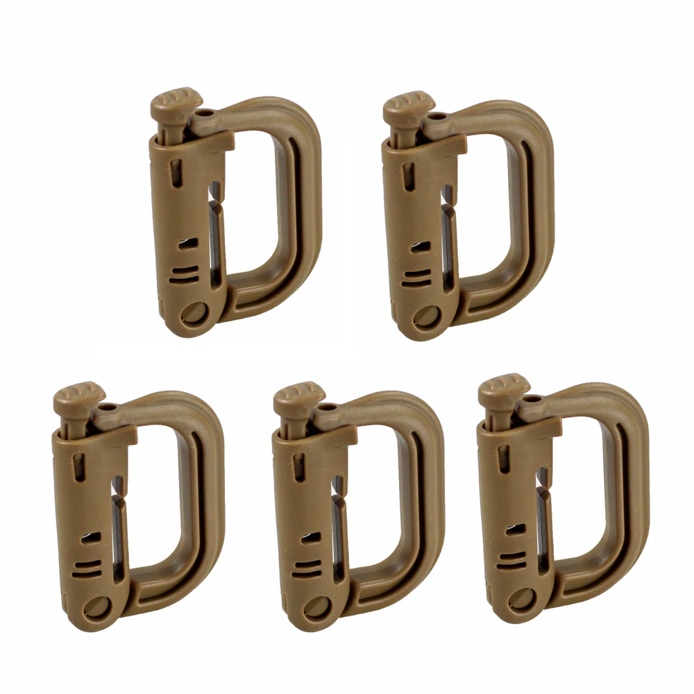 DEX5 Карабин армейский D-ring Clip Molle лямки Пластиковый Рюкзак Пряжка защелкивающийся замок Grimlock Camp Hike горный подъем открытый - Цвет: DEX5