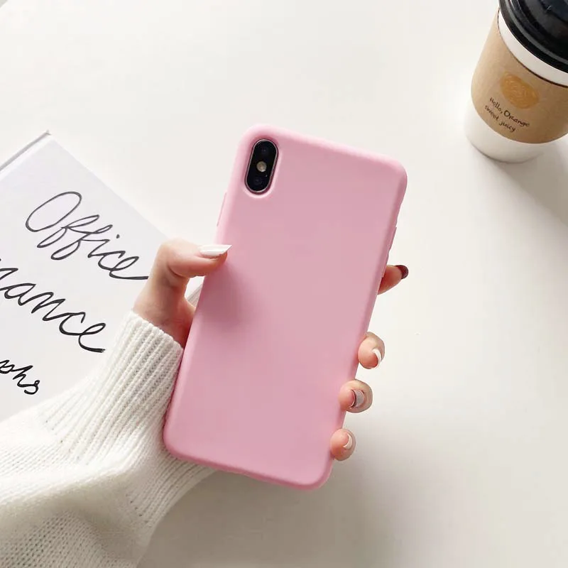 Милый мультяшный розовый Кот Hellos Kittys чехлы для телефонов конфетные цвета iPhone 6 7 8