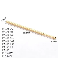 100pcs brass metal spring compression test pin pal75 a2 b1 e2 q1 q2 h2 f1 j1 diameter 1 02mm multimeter