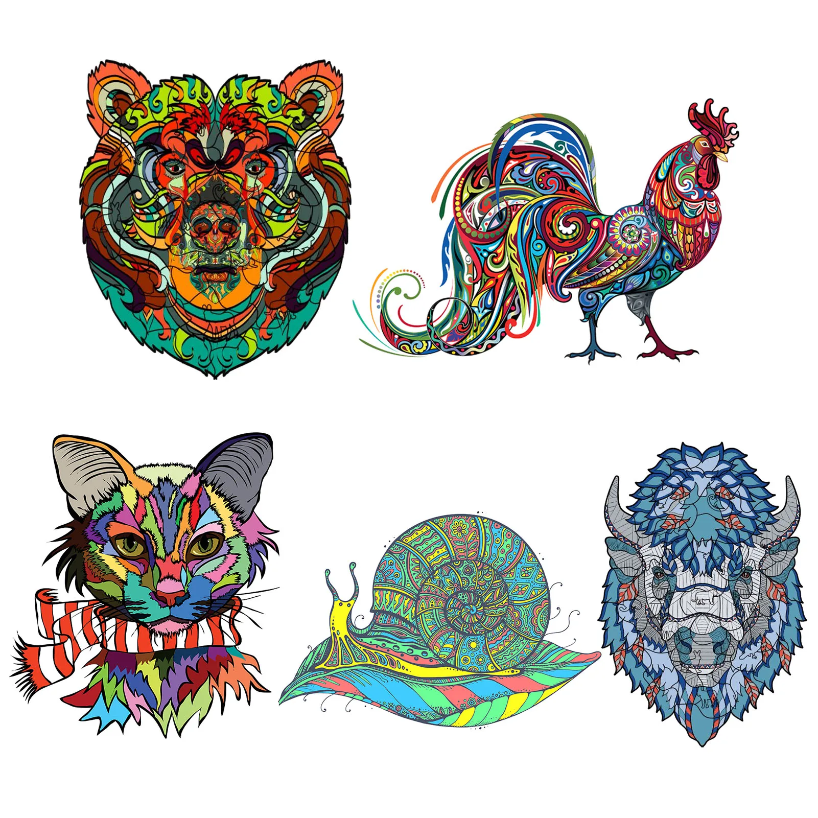 

Wooden Jigsaw Puzzle animal Puzzle Board Set Toy Interesting Wooden Puzzles For Adults Kids Christmas Gifts Educational Games