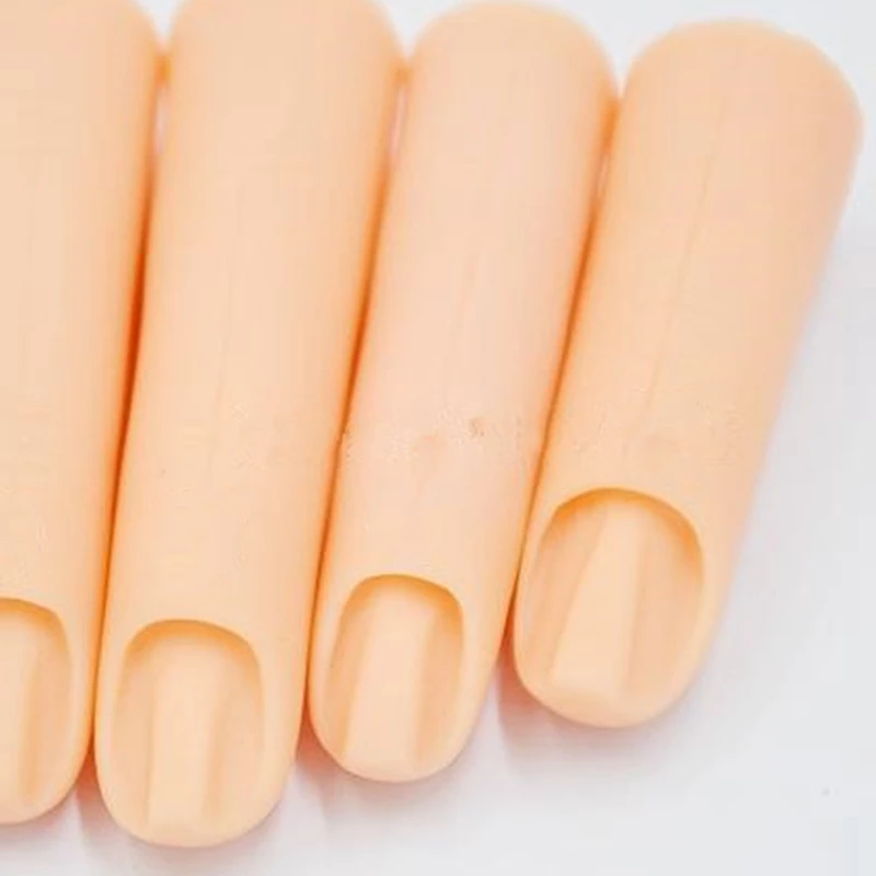 

5Pcs/Set Nail Art Trainer Practice Training Finger Model for Acrylic Gel Manicure Salon Tools