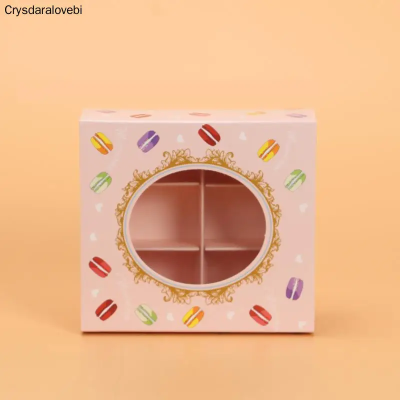 20 штук макарон коробки для тортов и пирожных окна 6 Сетка шоколадные конфеты