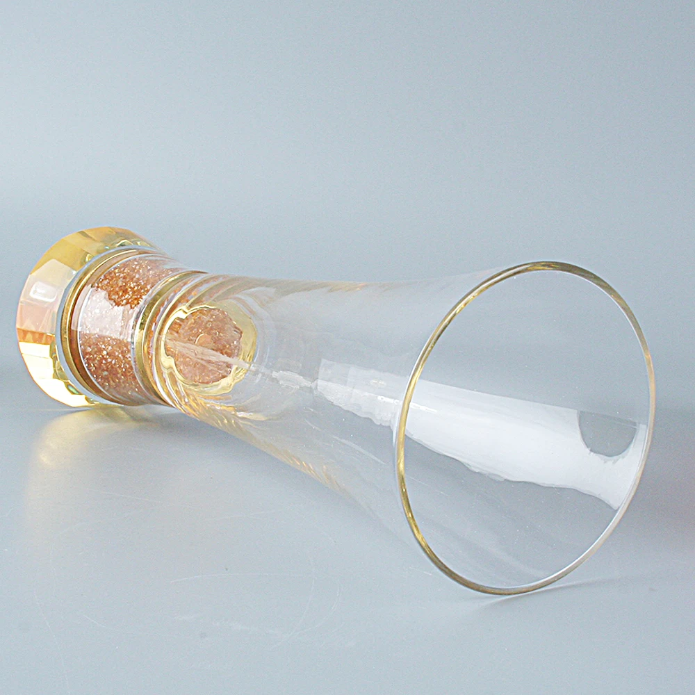 Мерцающая кристаллическая основа Цветочная ваза итальянские модные украшения