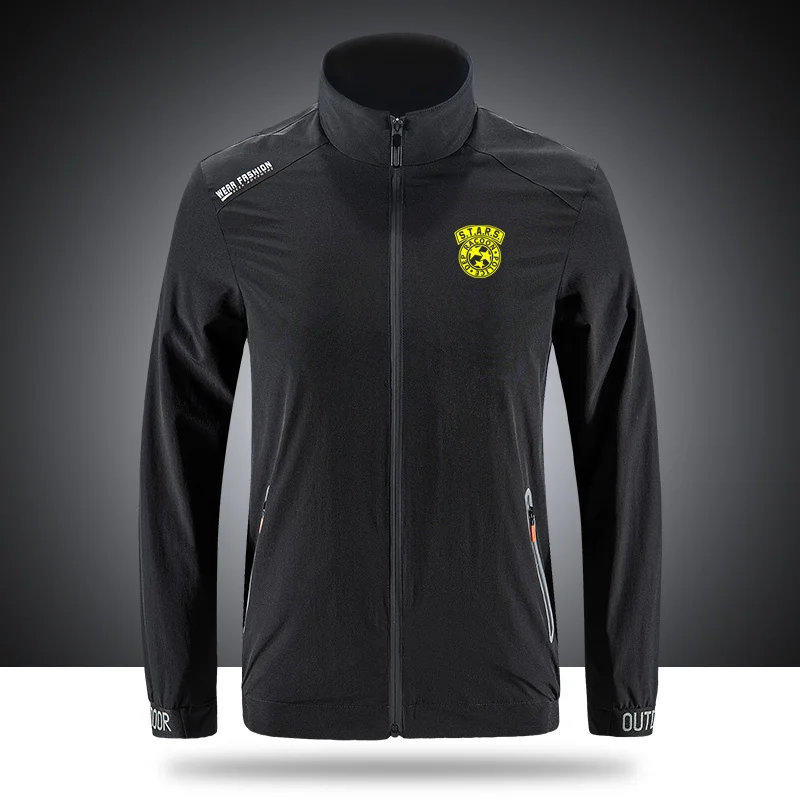 

Umbrellas Resident Evils Jackets Breathable Men's Jackets Outdoor Zippered Light Soft Front Printe sportswear jackets tops N025