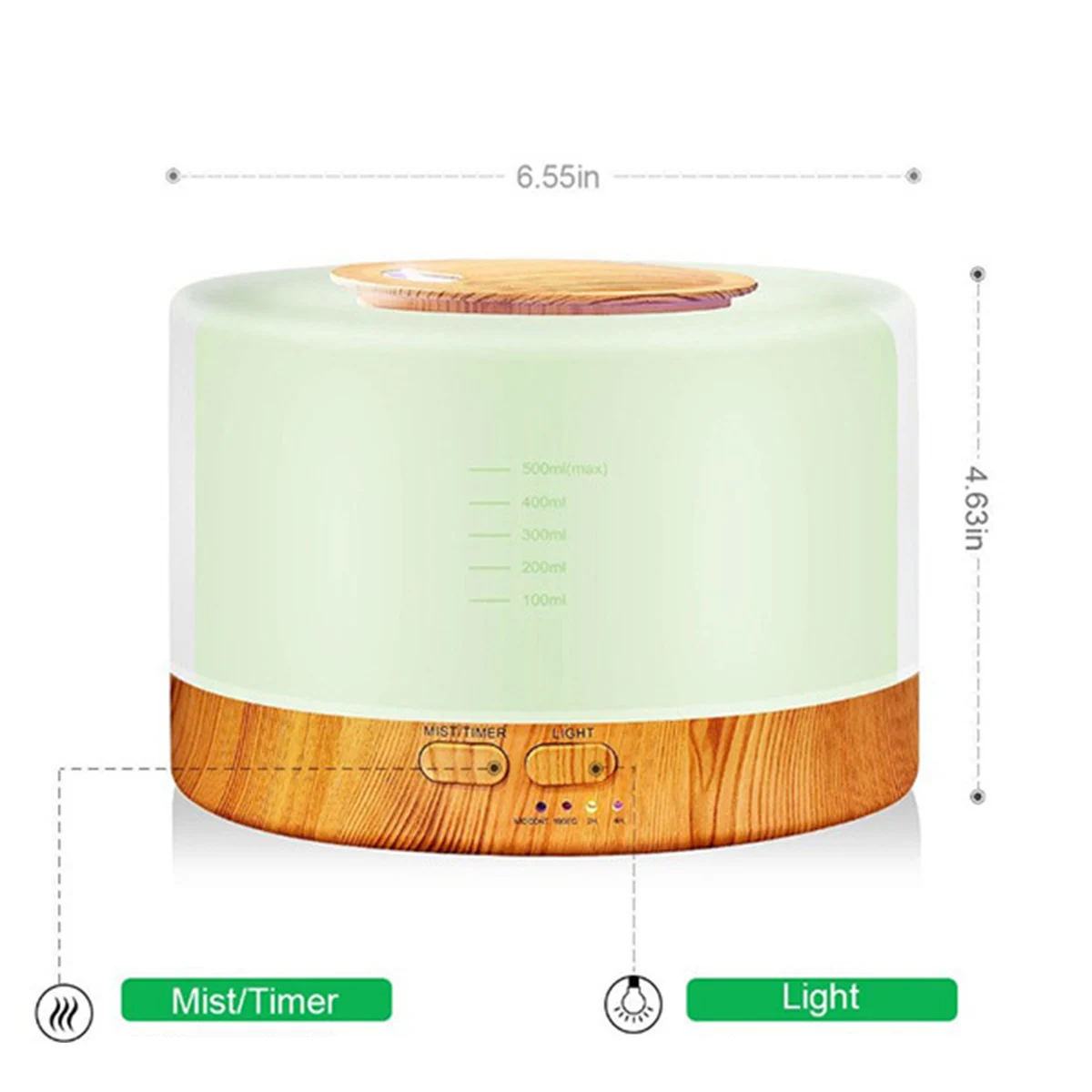 

Portable Aroma Diffuser Essential Oil Humidifier Mist Maker with Remote Control for Home OfficePortable Aroma Diffuser