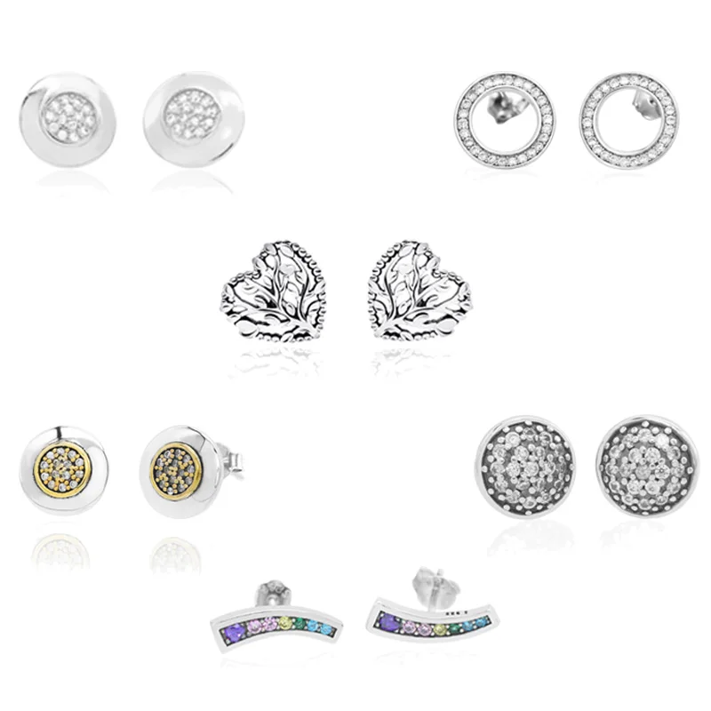 Мода ослепительные Капли серьги гвоздики уникальный дизайн Навсегда Для женщин