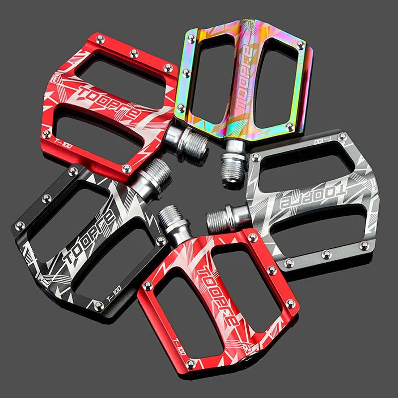 

Flat Bike Pedals MTB Road Bicycle Ultralight Aluminum alloy Bicycle Pedal Bearing Anti-Silp Wide Platform Mountain Bike Parts