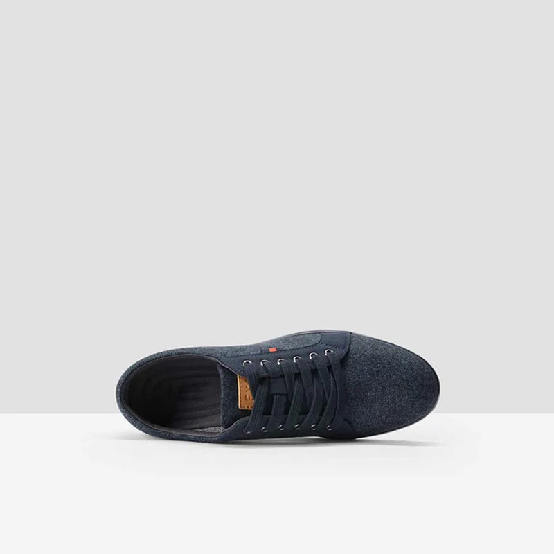 

OUDINIAO Men Shoes Sneakers Canvas Denim Lace Up Men Casual Shoes Plimsolls Breathable Male Footwear