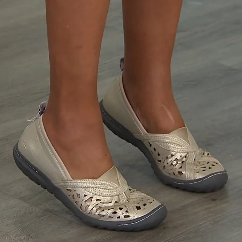 

2021 Summer Shoes For Women Sandals Platform Casual Lady Shoes Solid Color Hollow Flat Slip-On Fashion Female Footwear Sandalias