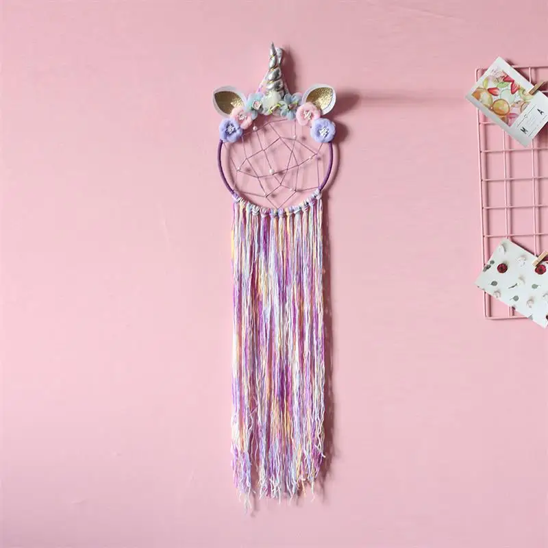 Details about   Hanging Love Heart Dream Catcher LED Light Dreamcatcher Feather Unicorn Bedroom 