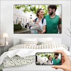 Современная фотография на заказ, холст, картина для детей и семьи, домашних животных, свадебная фотография, водонепроницаемый плакат, печать, сделай сам, рамка в подарок 60x80