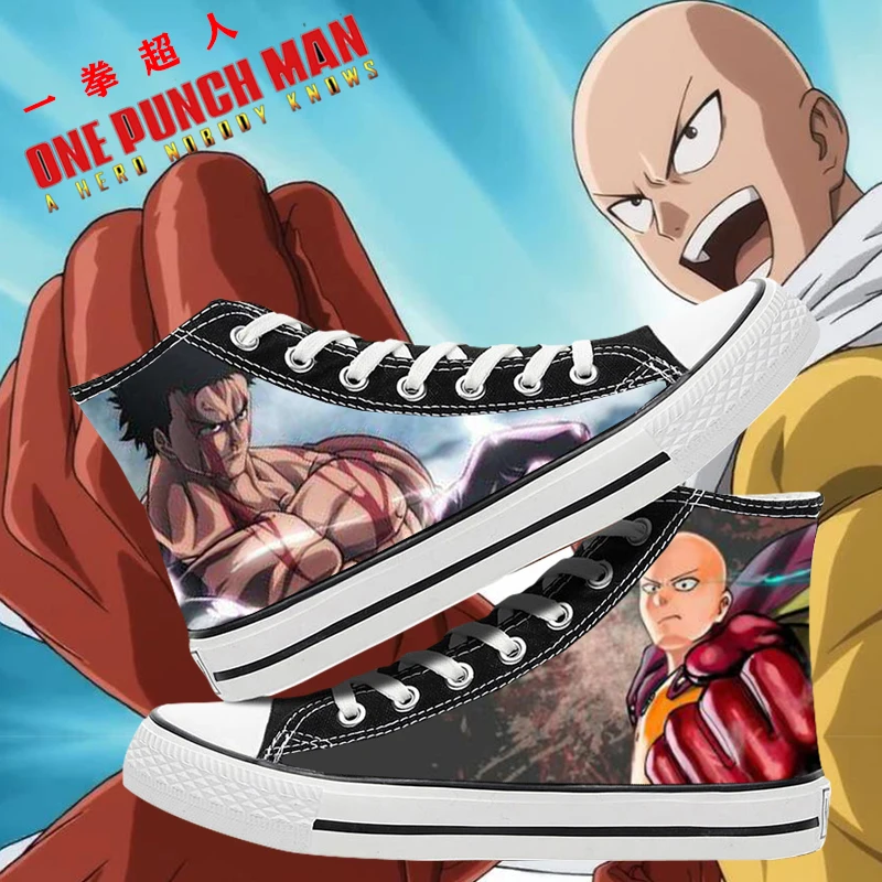 

Обувь для косплея ONE PUNCH-MAN с героями мультфильмов для студентов, холщовая Модная Повседневная Удобная обувь для мужчин и женщин
