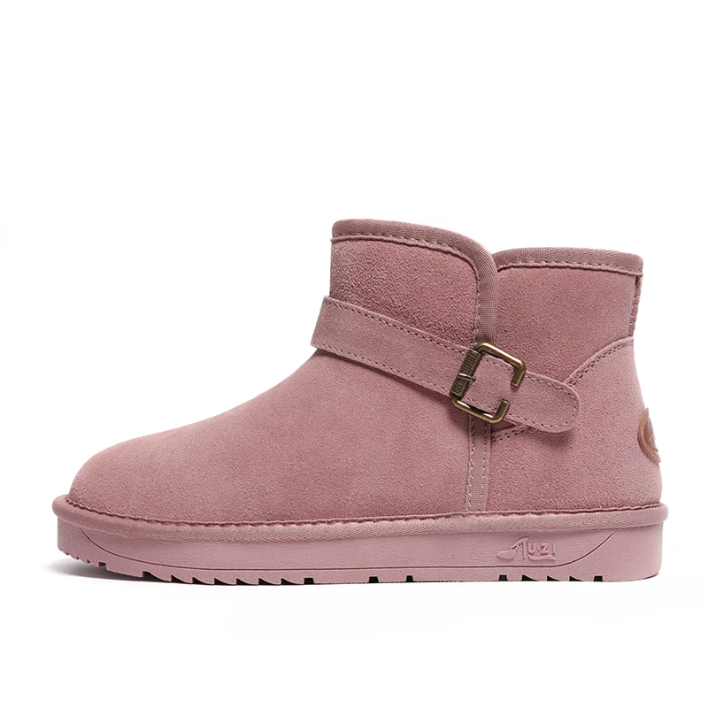 New Winter Boots Women 100% Genuine Snow Australia High Quality Leather Ankle Warm Woman Shoes Large Size 35-43 |