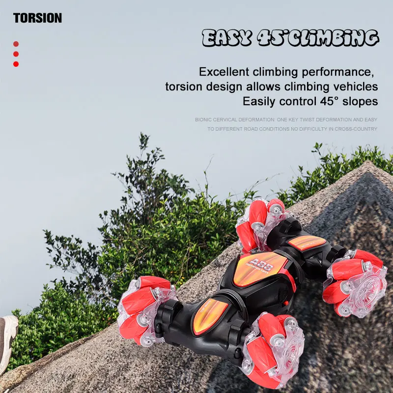 ZWN C1 MINI-S 4WD RC CAR Radio Gesture Induction 2.4G Toy Light Music Drift Dancing Twist Stunt Remote Control Car for Kids | Игрушки и