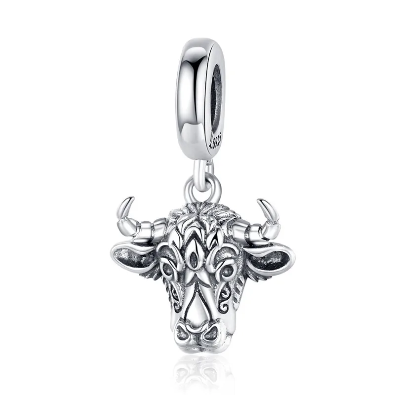 Fit Pandora браслет серебро 925 CZ лук собака медведь лапа лиса Летающий Динозавр талисманы S925 белка и орех бык бусины DIY ювелирные изделия - Окраска металла: as11316