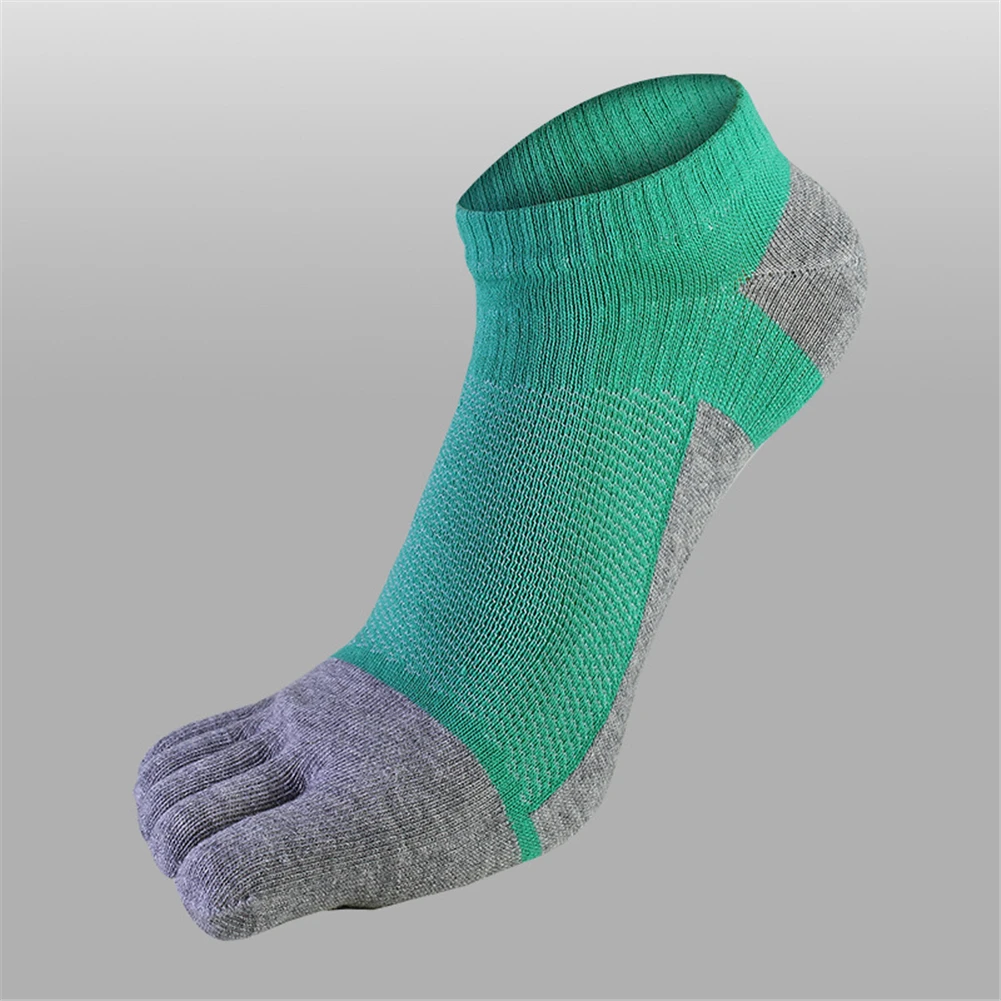 

1 Pair Men Solid Color Cotton Five Finger Toe Socks Autumn Men Fashion Casual Soft Socks Breathable Comfortable Socks One Size