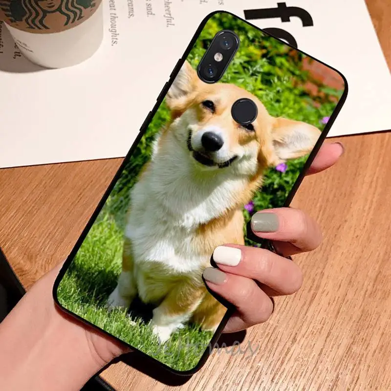 

Animal dog cute Corgi Phone Case For Xiaomi Redmi note 7 8 9 t max3 s 10 pro lite coque shell cover funda