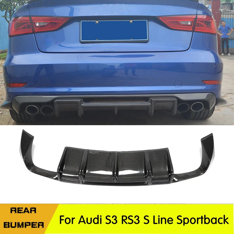 S3 задний бампер диффузор губа спойлер для Audi RS3 S линии Sportback 2014 -2016 багажника