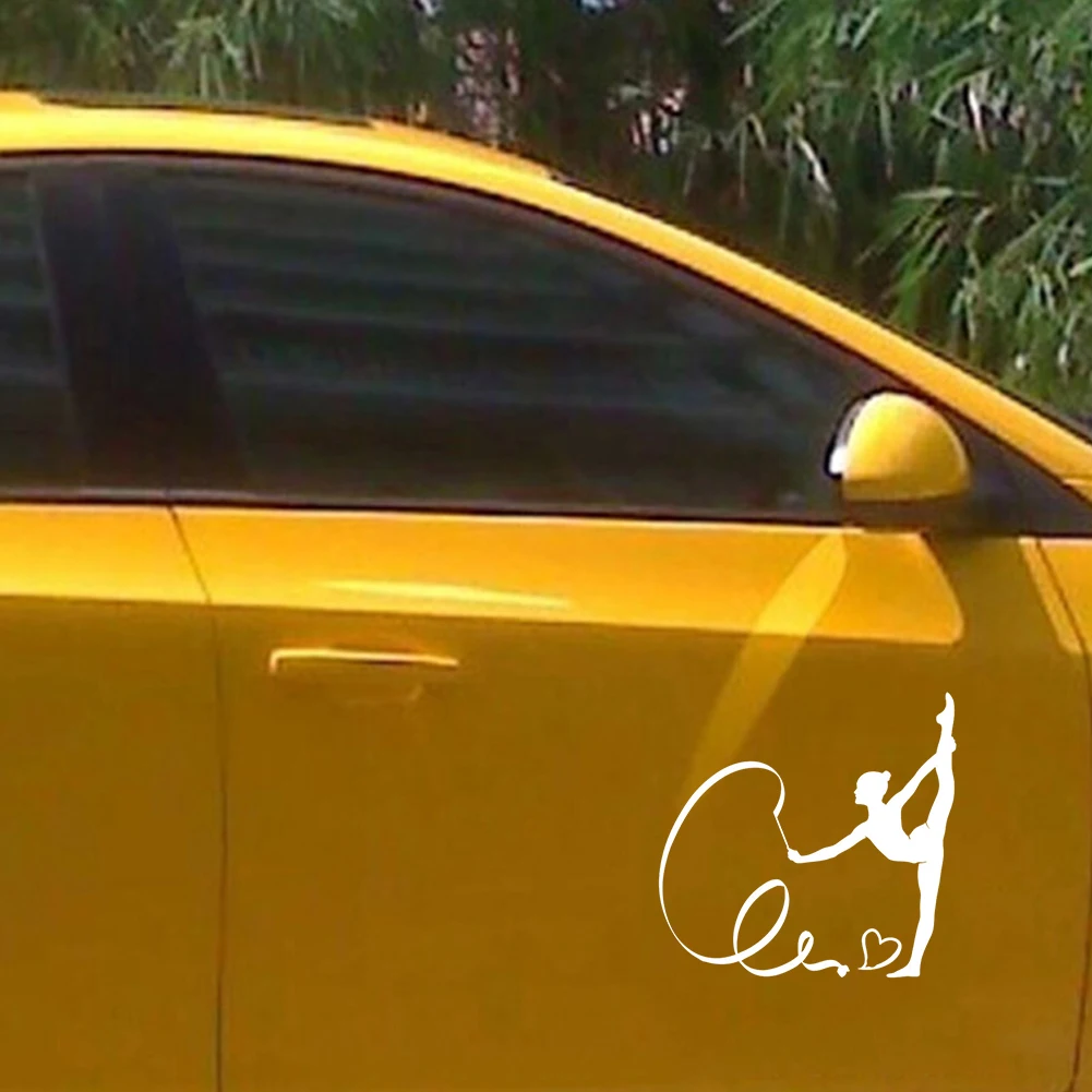 Интересный гимнастический силуэт автомобиля стикер кузова декоративные