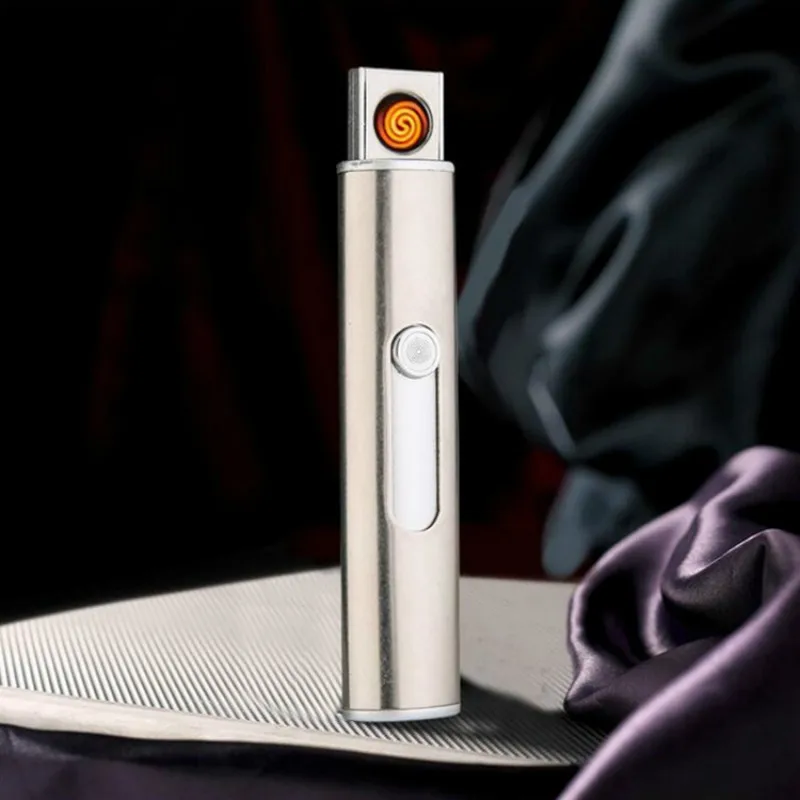 Usb зарядка ветрозащитная Зажигалка Электроника точечный детектор дыма