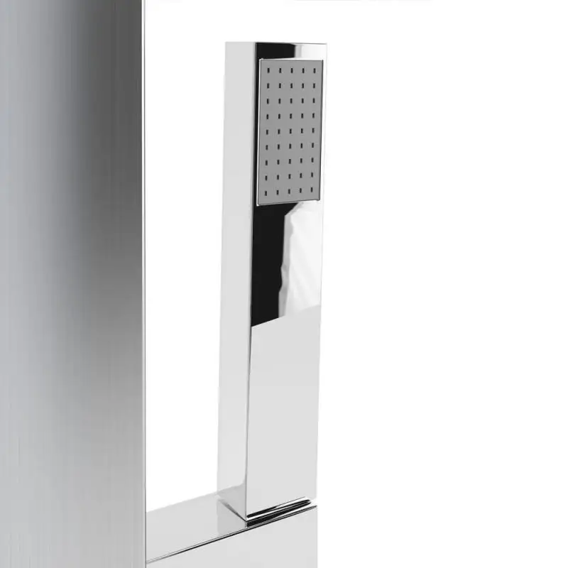 Goede Geborsteld Badkamer Kraan Led Douche Panel Kolom Bad Mengkraan Met Temperatuurregeling Handvat Douche Temperatuur Screen Hwc