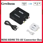 Адаптер-преобразователь Grwibeou HDMI в AV, преобразователь видео HD, преобразователь HDMI в RCA AVCVSB LR, 1080P, адаптер HDMI2AV, поддержка NTSC PAL