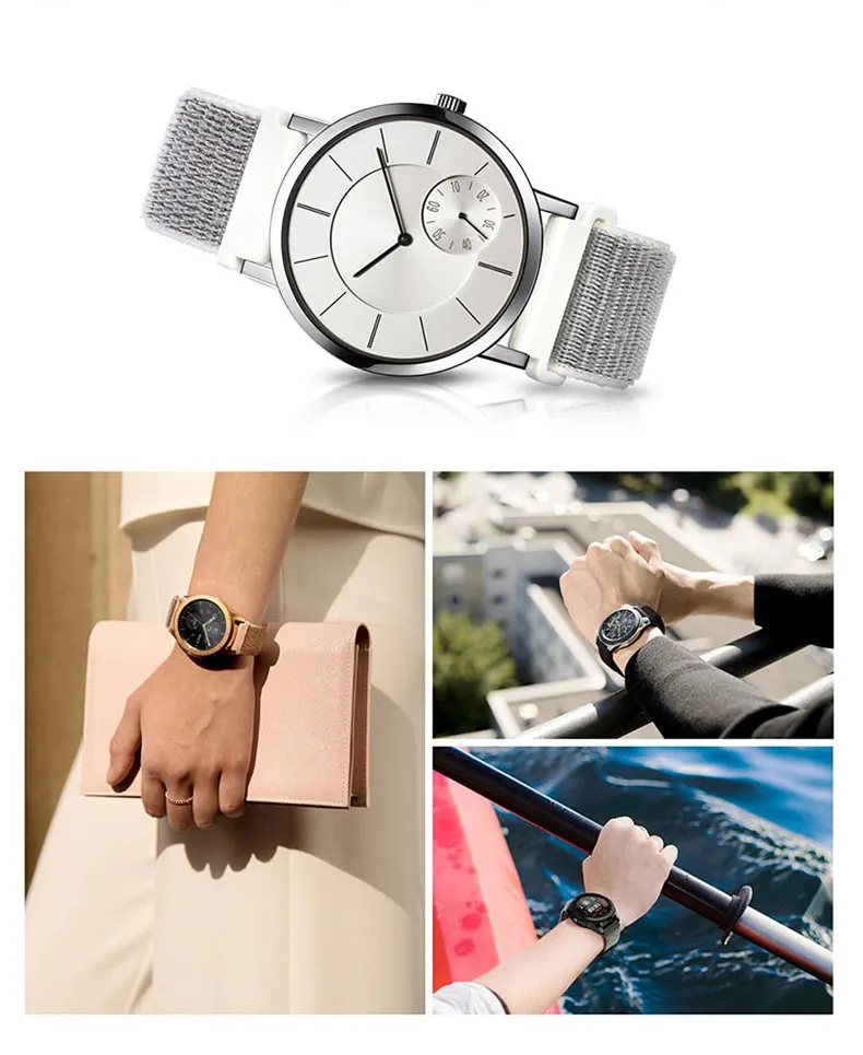20/22 мм ремешок для Galaxy Watch 3 45 мм/46 мм/42 мм/active 2 Samsung Gear S3 Frontier нейлоновый браслет Huawei