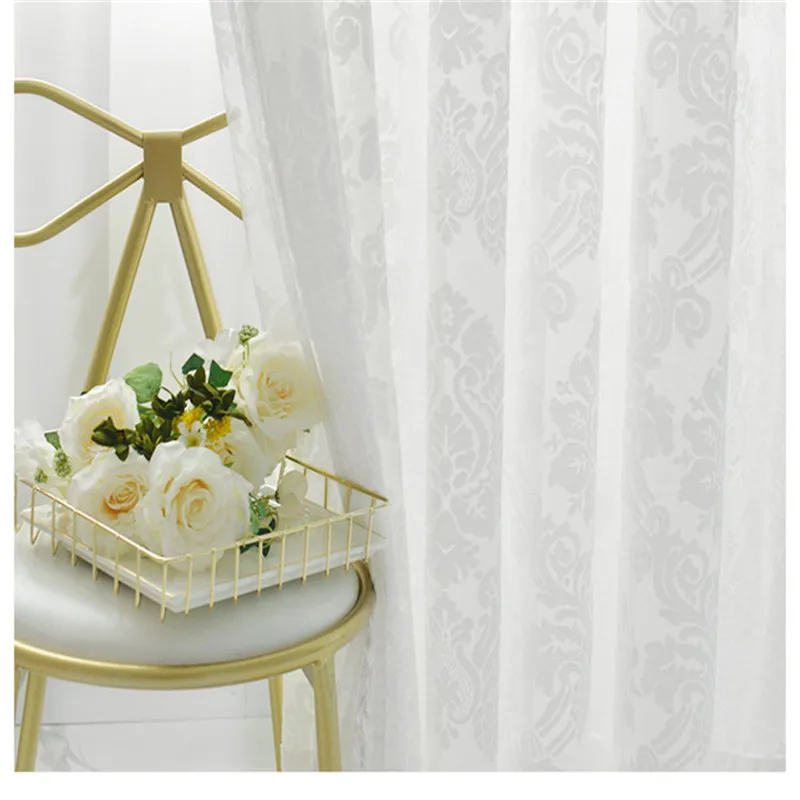 Бархатные занавески в европейском стиле для виллы из ткани прозрачные Занавески