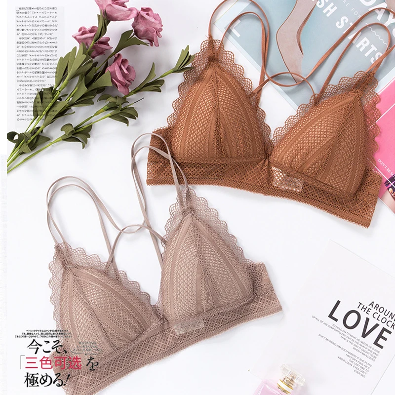 5 шт./партия женское кружевное бра нижнее белье бесшовный мягкий цветочный