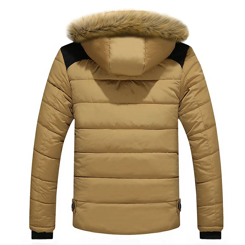 2019 Fashion Parker Men's Jacket Winter Hooded Slim Thick Brand Coat Casual Warm Shirt Large Size 6XL | Мужская одежда