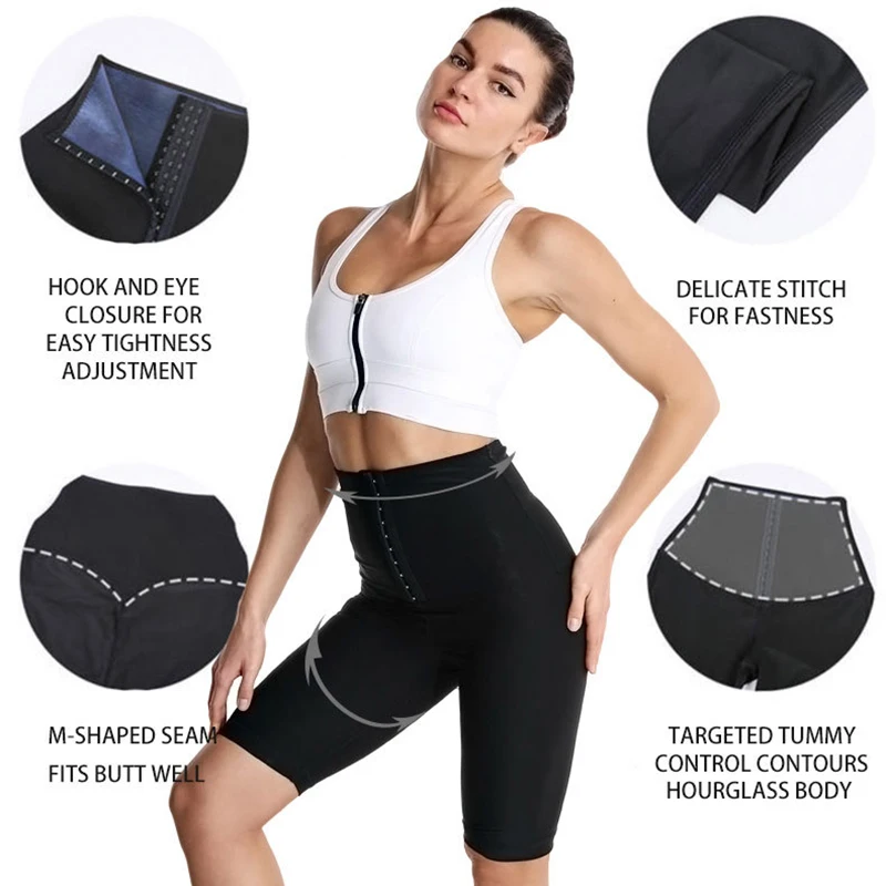 

Yoga Pants for Women Elastic High Waist Leggins Neoprene Sweat Sauna Pants for Sports Running Fitness HSJ88