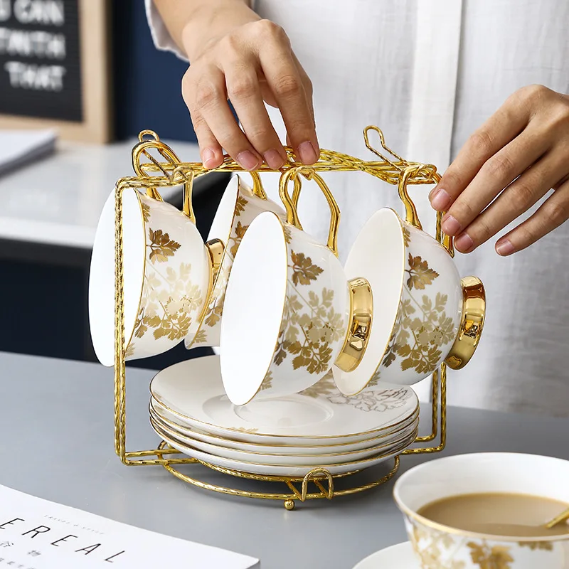 Забавные Горячие королевские креативные фарфоровые чашки и блюдца керамические