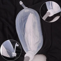 4pcsset silicone urine bag reusable male urinal bag funnel pee holder collector with catheter lightweight flexible comfortable