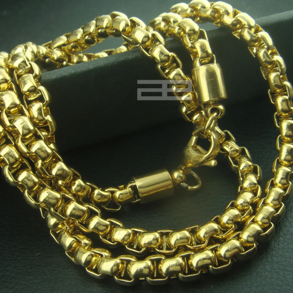 Мужское ожерелье шириной 4 мм N199|trendy necklace|necklace trendygold plated |