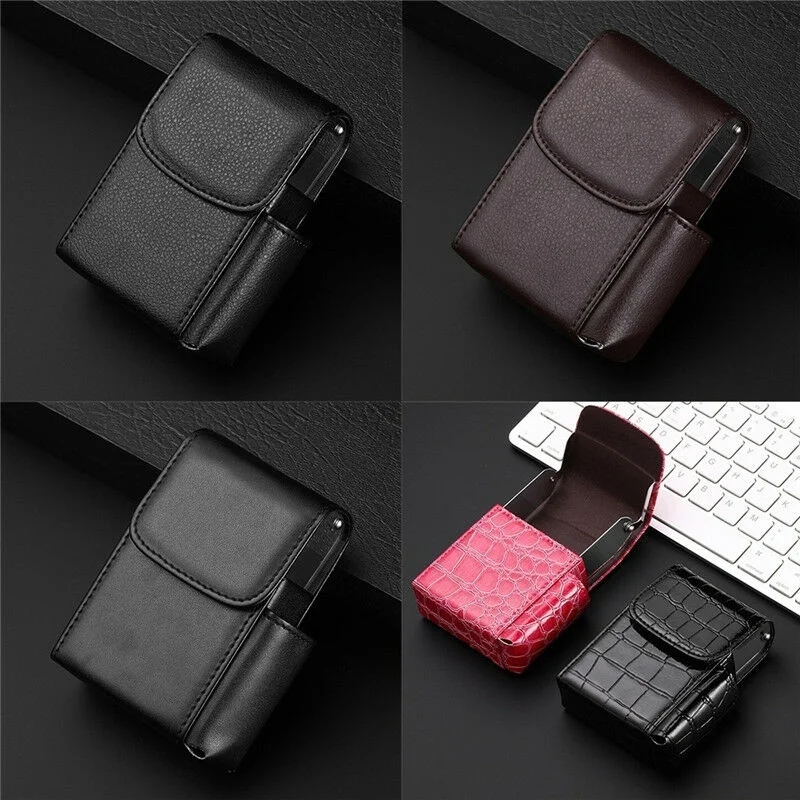 1 шт. чехол для сигарет из искусственной кожи сумка табака держатель зажигалки