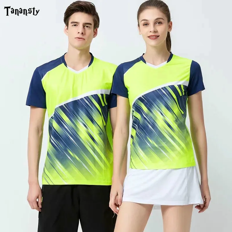 Топ рубашка для бадминтона мужчин женщин сделай сам мужские теннисные Джерси